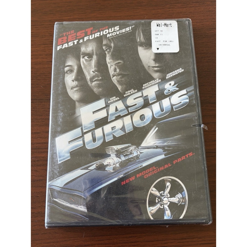 Fast & Furious (DVD, 2009, Widescreen) NEW Paul Walker Vin Diesel Cars Action